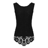 MysteryPark Elegant Floral L;ace Blouse Shirt Women White Short Sleeve Blouse Spring Summer Hollow Out Casual Brand Tops Blusas