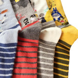 MYORED Striped cartoon cotton Totoro socks Autumn Summer girls lady women's sox Fashion short tube meias female ankle crew sock