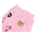 MYORED 5 pairs/lot women socks cotton cartoon funny invisible socks cute animal woman socks lovely fox owl sock slippers NO BOX