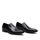 MYCOLEN Mens Dress Italian Leather Crocodile Wedding Shoes Luxury Brand Mens Loafers Genuine Leather Formal Loafers Moccasins