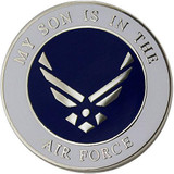 My Son is in the Air Force with Hap Arnold Wings 1" Lapel Pin