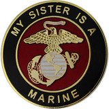 My Sister is a Marine 1" Lapel Pin