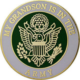 My Grandson is in the Army 1" Lapel Pin