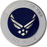 My Grandson is in the Air Force 1" Lapel Pin