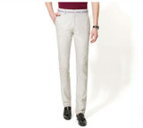 Mwxsd brand summer Men Casual linen pants Men slim fit Straight long pants Men Comfortable cotton Pants Male long Trousers