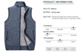 Mwxsd brand Autumn Winter men's Wool sleeveless Cardigans Vest Sweater Men Casual Cashmere knitted Waistcoat for male