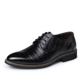 MVVT Brand Pointed Toe Men's Oxfords Formal Shoes Genuine Leather Shoes Men Dress Shoes Men Flats Wedding Shoes