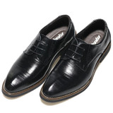 MVVT Brand Pointed Toe Men's Oxfords Formal Shoes Genuine Leather Shoes Men Dress Shoes Men Flats Wedding Shoes