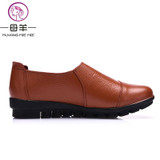 MUYNAG MIE MIE Women Flats Genuine Leather Single Flat Shoes 2017 Fashion Women's Shoes Woman Breathable Mother Maternity Shoes MUYNAG MIE MIE Women Flats Genuine Leather Single Flat Shoes 2017 Fashion Women's Shoes Woman Breathable Mother Maternity Shoes