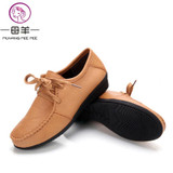 MUYANG MIE MIE Plus size(34-42) women genuine leather flat shoes woman Loafers fashion female casual single shoes women flats