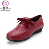 MUYANG MIE MIE Plus size(34-42) women genuine leather flat shoes woman Loafers fashion female casual single shoes women flats