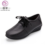 MUYANG MIE MIE Plus size(34-42) women genuine leather flat shoes woman Loafers fashion female casual single shoes women flats