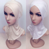 Muslim Cotton Full Cover Inner Hijab Cap Islamic Head Wear Hat Underscarf Colors