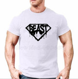 Muscleguys Brand Men's Animal Gyms Shirts,GOLDS NPC POWERHOUSE Wear T Shirt Men Fitness Bodybuilding Workout Clothes 100% Cotton