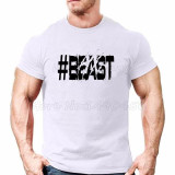 Muscleguys Brand Men's Animal Gyms Shirts,GOLDS NPC POWERHOUSE Wear T Shirt Men Fitness Bodybuilding Workout Clothes 100% Cotton