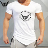 Muscleguys Brand Animal Gyms Clothing Fitness T-Shirt Bodybuilding NO PAIN NO GAIN Beast print Shirt Men Crossfit T Shirt