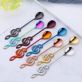Treble Clef Tea Spoons 4pc Set