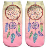 New Arrived 3D Printed Emoji Socks Women Unisex Maple Leaf Plants Short Socks Multi Colors Low Cut Dress Fashion Ankle Socks