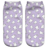 New Arrived 3D Printed Emoji Socks Women Unisex Maple Leaf Plants Short Socks Multi Colors Low Cut Dress Fashion Ankle Socks