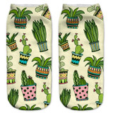 New Arrived 3D Printed Emoji Socks Women Unisex Maple Leaf Plants Short Socks Multi Colors Low Cut Dress Fashion Ankle Socks