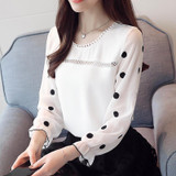 new arrived 2018 spring blouse women fashion clothing female long sleeves shirt office lady slim tops bottoming d383 30