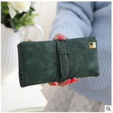 New Arrive Women Brand Long Purse Clutch 2017 Fashion Retro Matte Stitching Wallet Women Casual Hasp Dollar Price Wallet Handbag