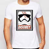 New Arrive Star Wars darth vader T-Shirt Men/Boy Disobey Printed T shirt Fashion stormtrooper Cool Tee Shirt Tops