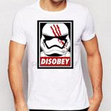 New Arrive Star Wars darth vader T-Shirt Men/Boy Disobey Printed T shirt Fashion stormtrooper Cool Tee Shirt Tops