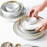 Celeste Marble Plates & Bowls