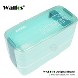 New Arrive 900ml Cute Lunch Dinnerware Box Portable 3 Layer Healthy Food Container Microwave Oven Bento Japanese