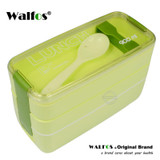 New Arrive 900ml Cute Lunch Dinnerware Box Portable 3 Layer Healthy Food Container Microwave Oven Bento Japanese