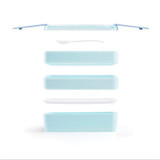 New Arrive 900ml Cute Lunch Dinnerware Box Portable 3 Layer Healthy Food Container Microwave Oven Bento Japanese