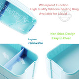 New Arrive 900ml Cute Lunch Dinnerware Box Portable 3 Layer Healthy Food Container Microwave Oven Bento Japanese