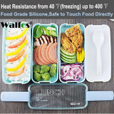 New Arrive 900ml Cute Lunch Dinnerware Box Portable 3 Layer Healthy Food Container Microwave Oven Bento Japanese