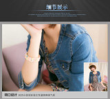 New 2017 Ladies Denim Jackets Outwear Jeans Coat Classical Jackets Women Fashion Jeans Coats Rivets Female Jackets