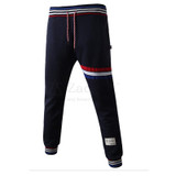 New 2017 Indoor Elastic Waist Stripe Karen Stripe Baggy Traning foot beam Track Harem Pants Men Fitness Men's SweatPants