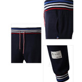 New 2017 Indoor Elastic Waist Stripe Karen Stripe Baggy Traning foot beam Track Harem Pants Men Fitness Men's SweatPants