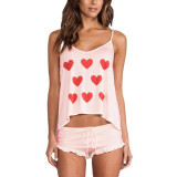 New 2017 Funny pajamas Casual Sleepwear Women's Fashion Cotton Blended Shirt + Shorts Pants New 2017 Funny pajamas Casual Sleepwear Women's Fashion Cotton Blended Shirt + Shorts Pants