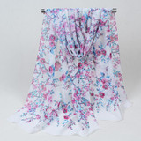 new 2017 fashion Style print long scarf women silk chiffon shawl thin shawls  printing polyester scarves Winter wholesale FZ053