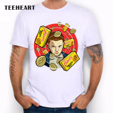 New 2017 Fashion Stranger Things Print T-shirts Original  Character Design Mens T Shirts Summer Hipster Tops Tshirt Homme pa596