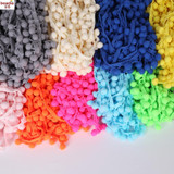 20MM 5 yards/lot Satin Lace Ribon Pom Pom Decoration Pompom Trim Ball Fringe Lace Ribbon DIY Apparel Cloth Sewing Accessories