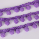 20MM 5 yards/lot Satin Lace Ribon Pom Pom Decoration Pompom Trim Ball Fringe Lace Ribbon DIY Apparel Cloth Sewing Accessories