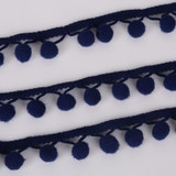 20MM 5 yards/lot Satin Lace Ribon Pom Pom Decoration Pompom Trim Ball Fringe Lace Ribbon DIY Apparel Cloth Sewing Accessories
