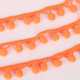 20MM 5 yards/lot Satin Lace Ribon Pom Pom Decoration Pompom Trim Ball Fringe Lace Ribbon DIY Apparel Cloth Sewing Accessories