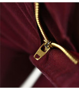 2056 Youaxon Women`s Plus Size Burgundy Mid High Waisted Stretch Ripped Skinny Jeans Pants For Woman
