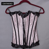 2038 Satin Bone Lace Up Steampunk Corset Sexy Bustier Women Corselet Corset and Bustier Corset Overbust Slim Corset Strapless