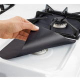 2025F# 4pcs/lot Reusable Aluminum Foil Gas Stove Protectors Cover/Liner Clean Mat Pad Dishwasher Safe Kitchen Accessories