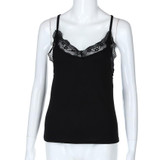 2018 Womens Sexy Blouse Lace Tee T shirts Vest Fashion Tank Top Hot Summer V-Neck Cotton Sleeveless T-Shirt Clothes Crop Tops