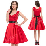 2018 Womens Party Dresses Summer Style 50s 60s Vintage Cocktail Dress Plus Size robe Rockabilly Ladies office Causal clothing 2018 Womens Party Dresses Summer Style 50s 60s Vintage Cocktail Dress Plus Size robe Rockabilly Ladies office Causal clothing