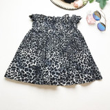 2018 Women's Leopard A-line Short Skirt Ruffles Leopard Printing Mini Skirts Sexy Casual Elastic High Waist Retro Pleated Skirt